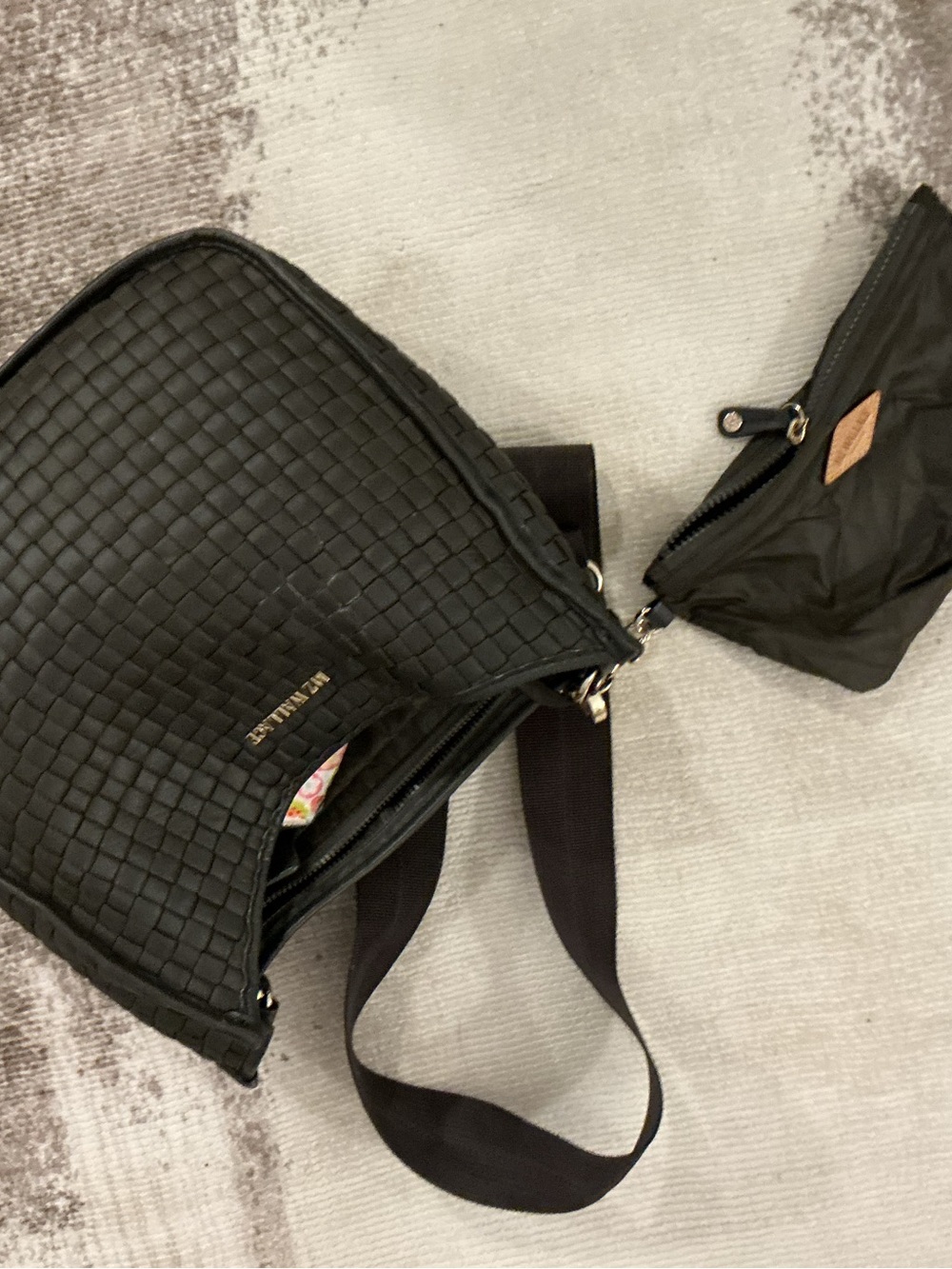MZ Wallace Gunmetal Woven Box Crossbody - Picture 5 of 6
